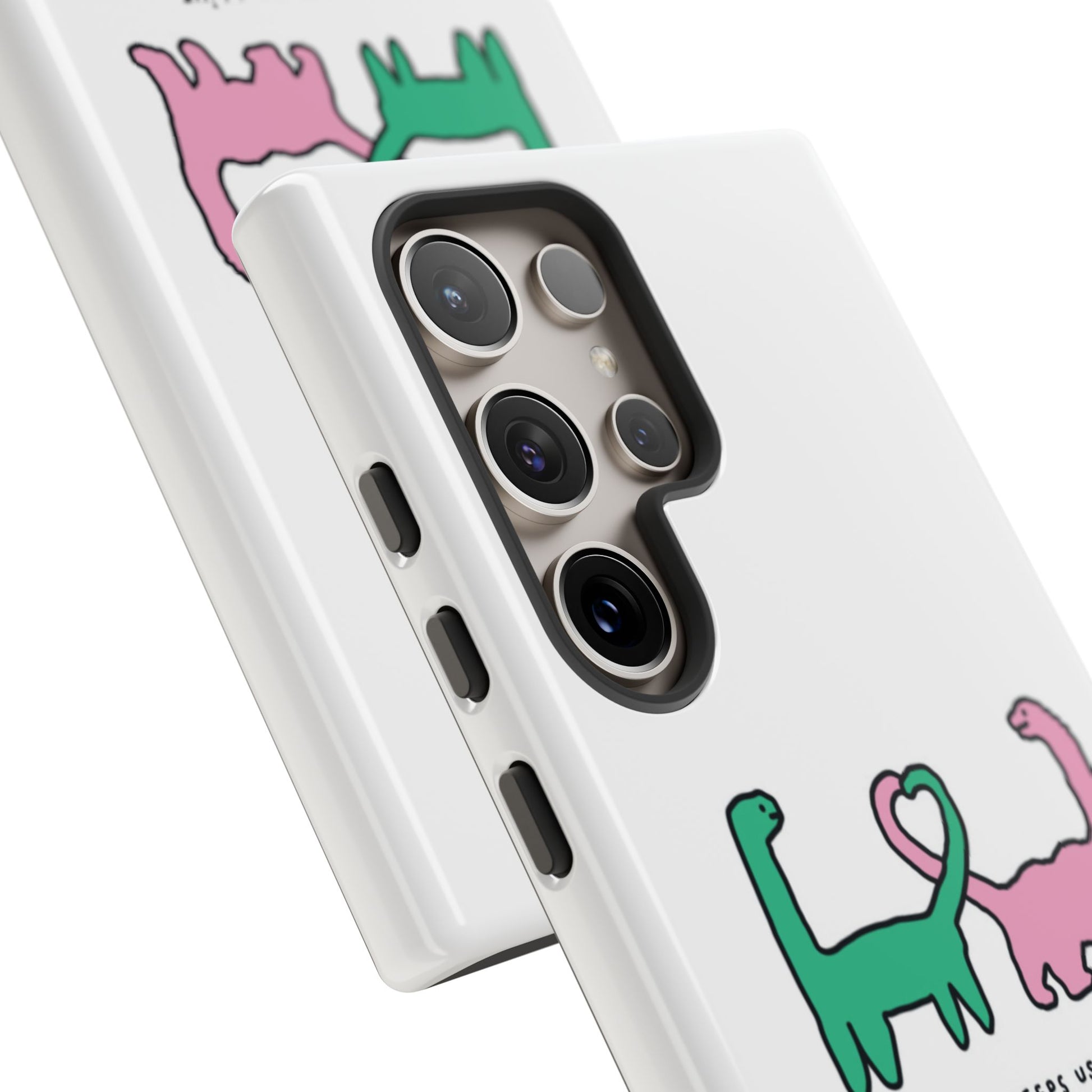 Dino in love phone cases