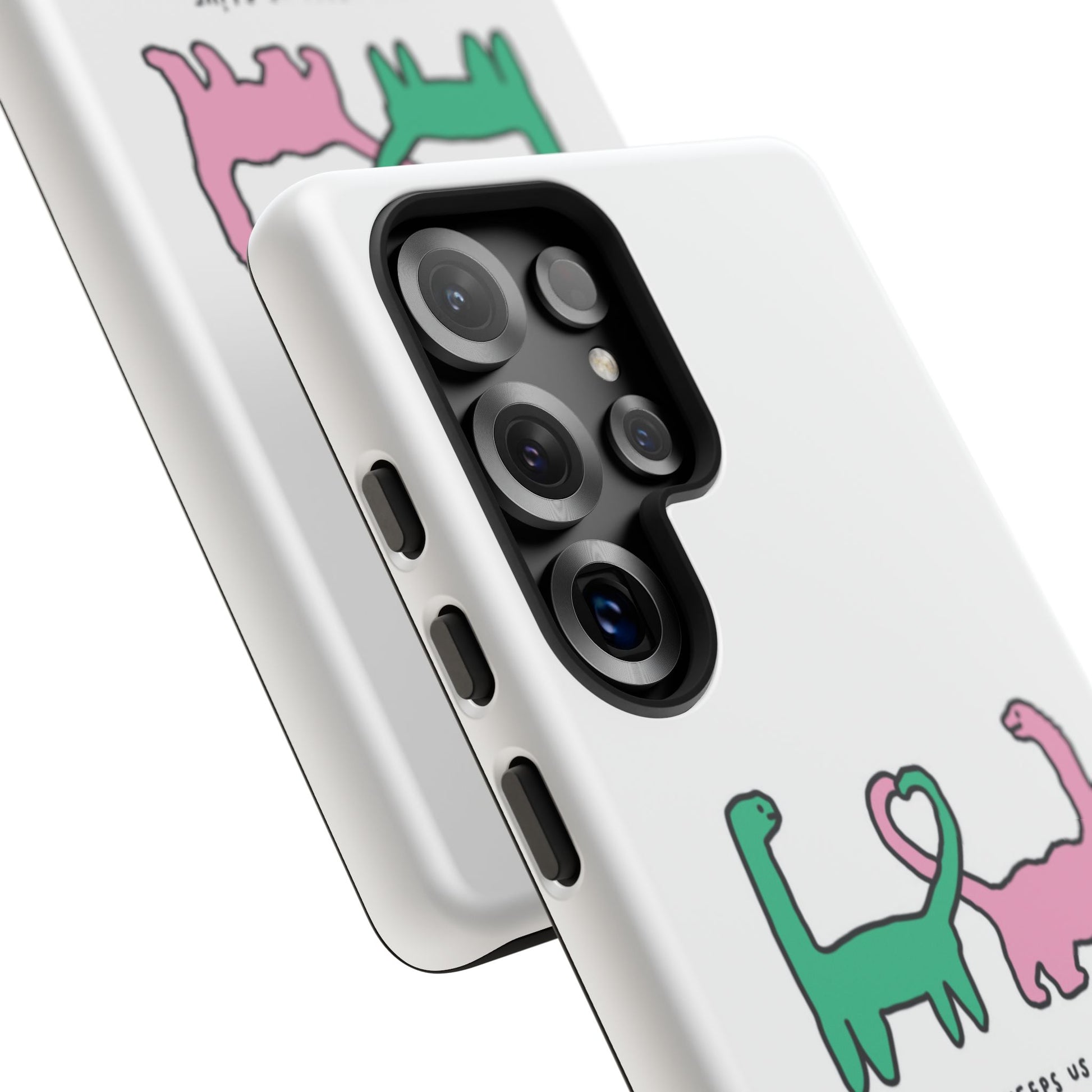 Dino in love phone cases