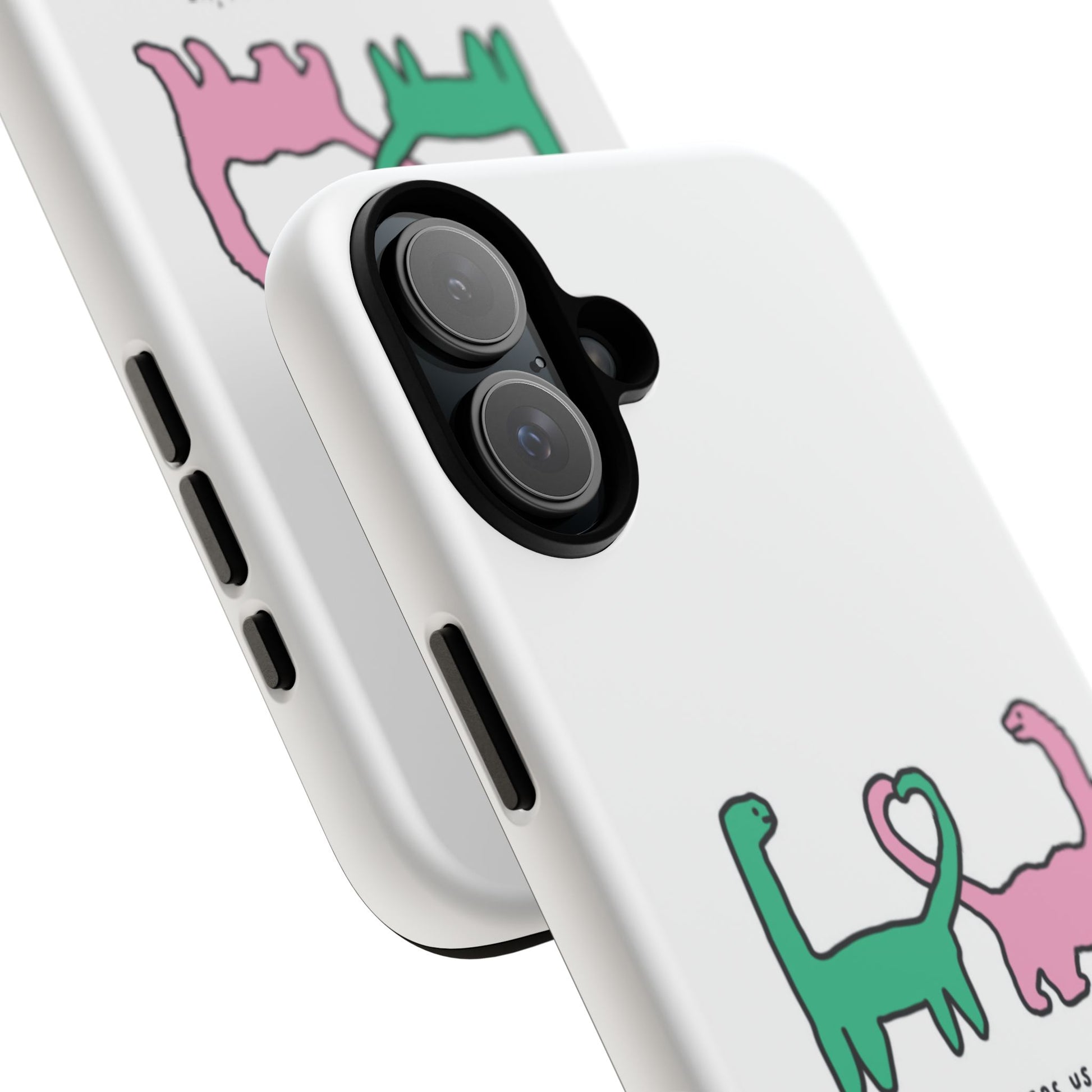Dino in love phone cases