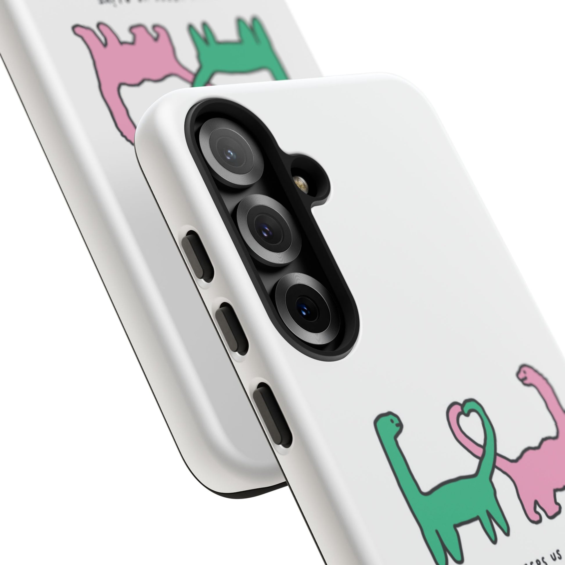 Dino in love phone cases