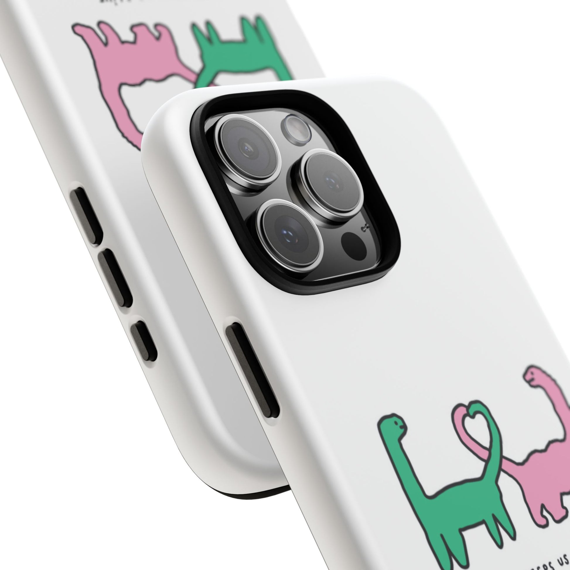 Dino in love phone cases
