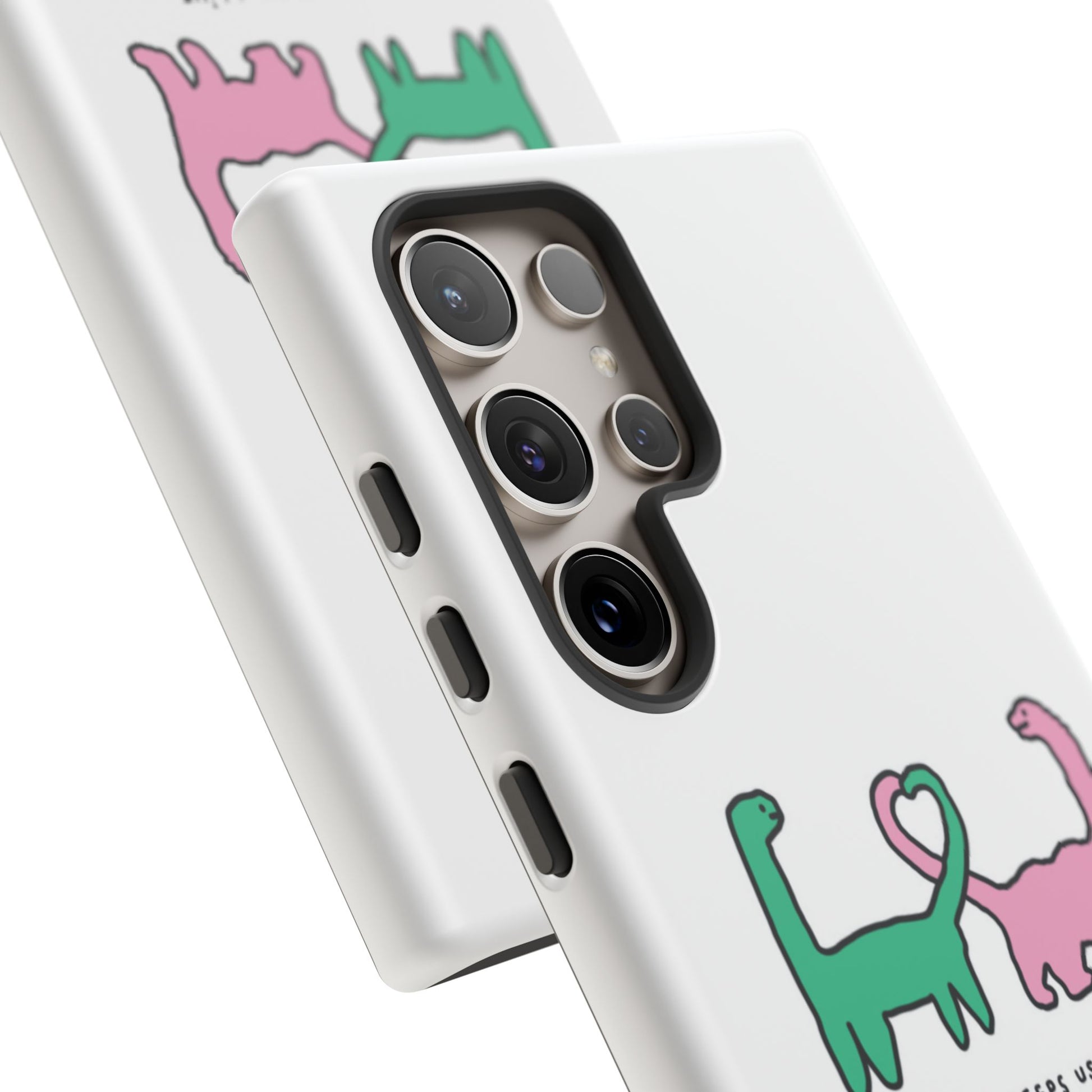 Dino in love phone cases