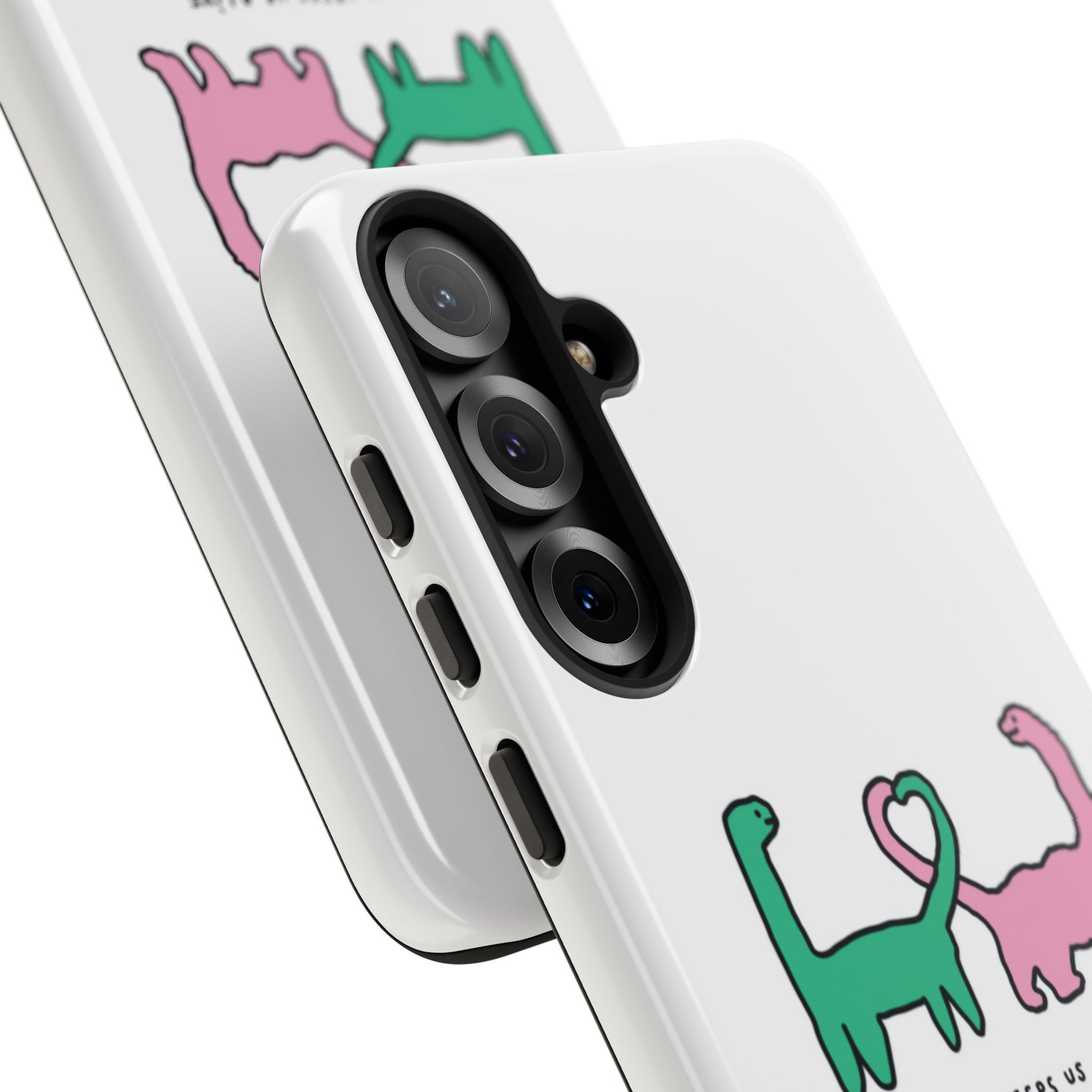 Dino in love phone cases