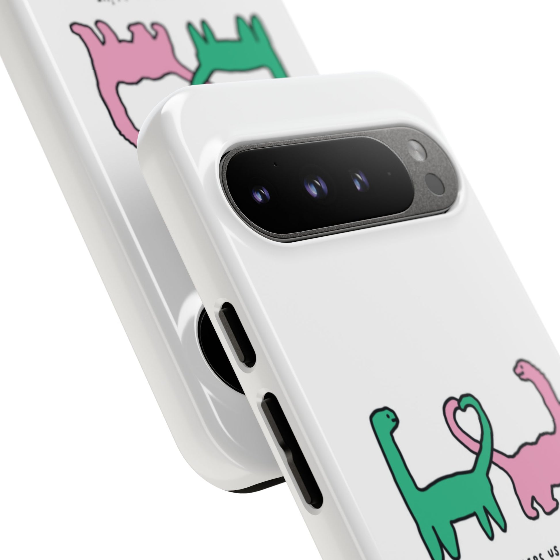 Dino in love phone cases