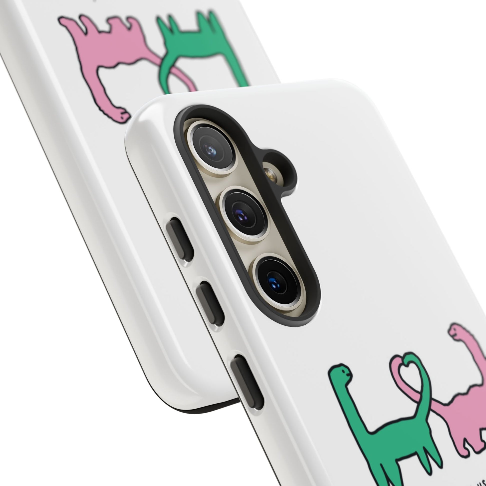 Dino in love phone cases