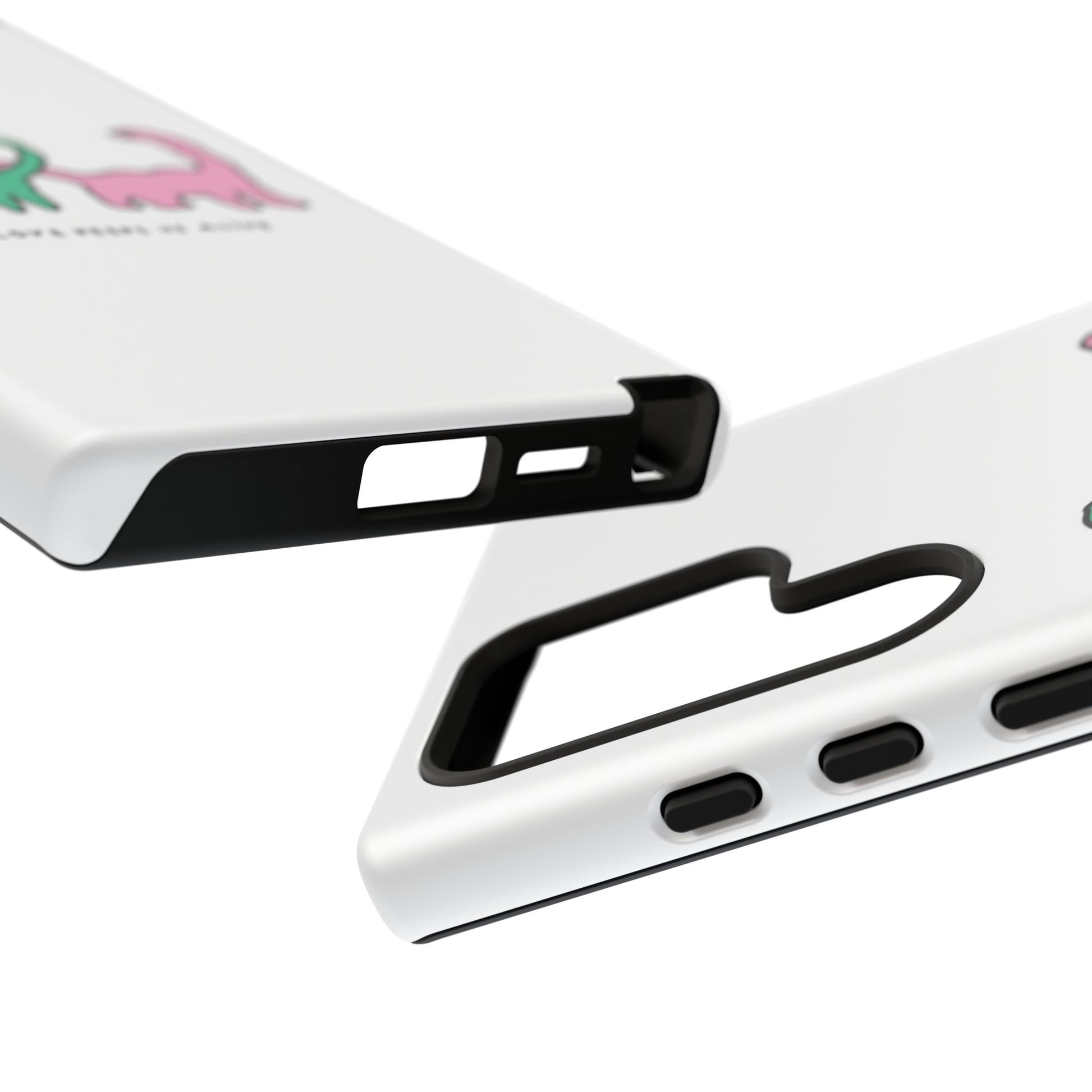 Dino in love phone cases