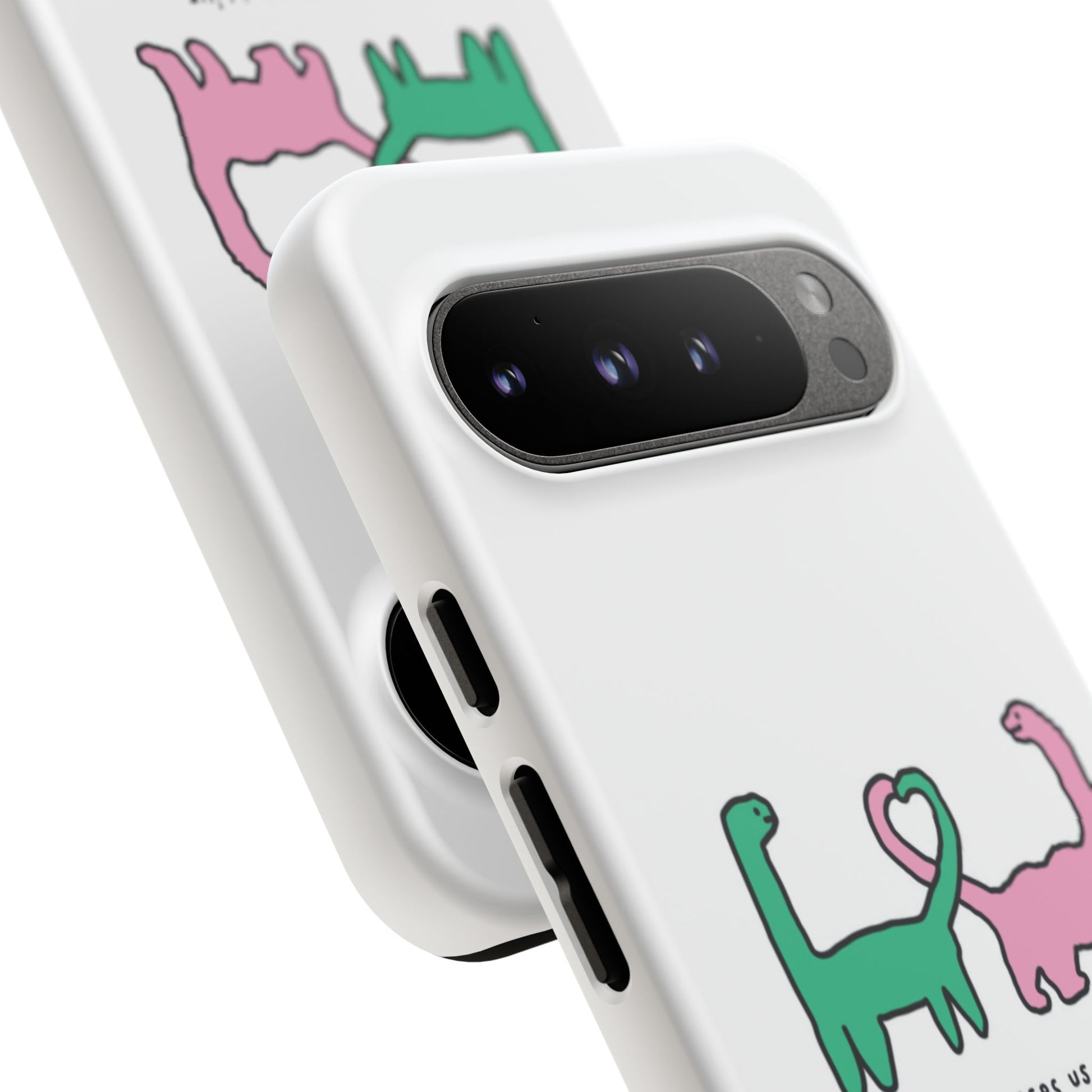 Dino in love phone cases