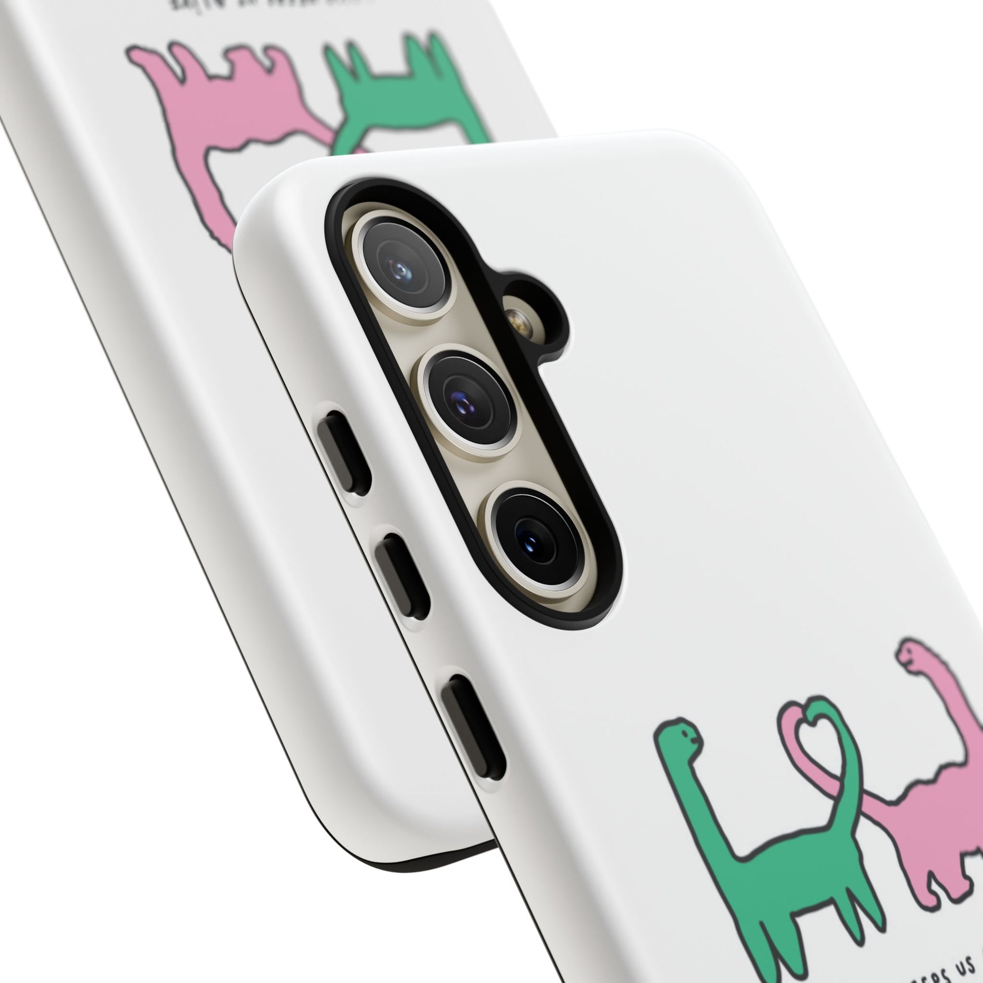 Dino in love phone cases
