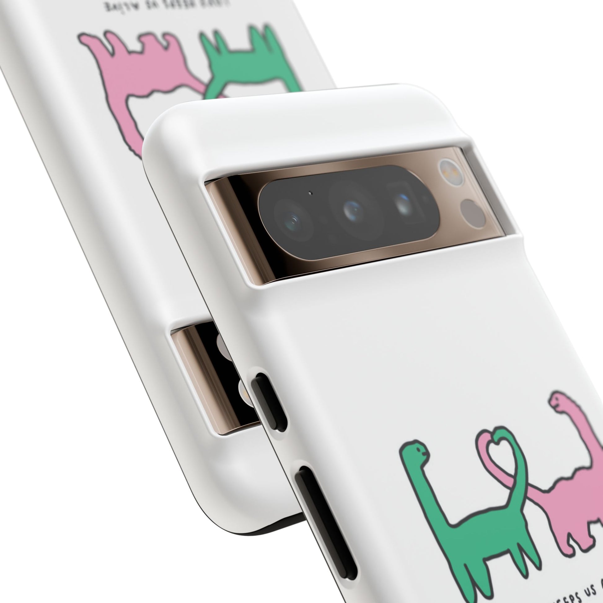 Dino in love phone cases