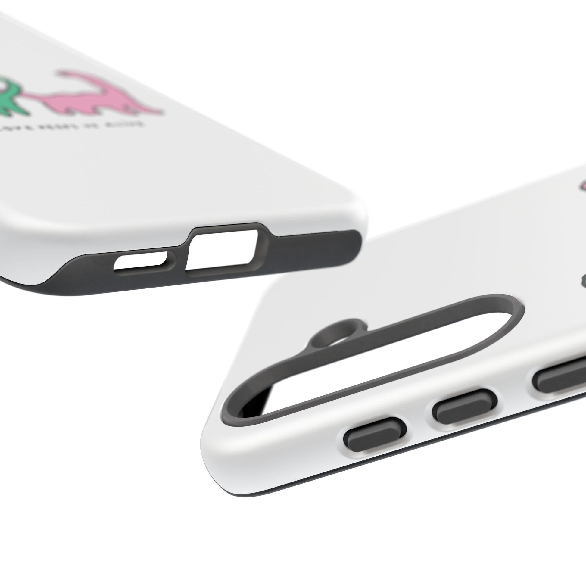 Dino in love phone cases